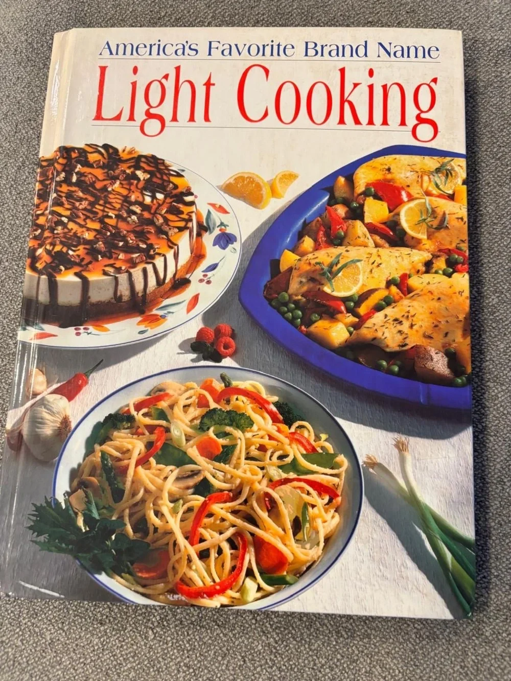 Vintage Cookbook Lot 3 HC Light Cooking One-Dish Meals + FREE Carnival Book